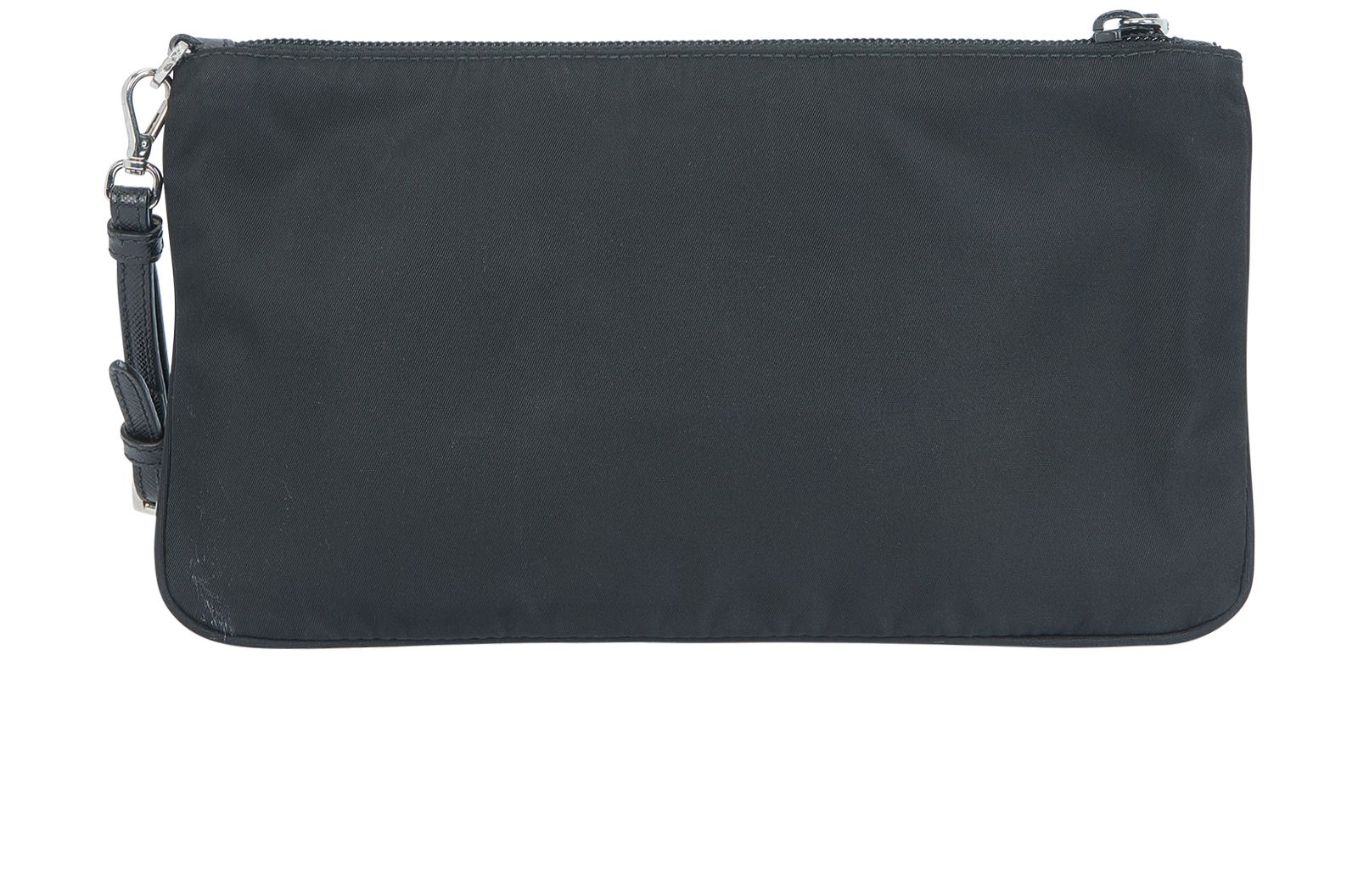 Re-Nylon Pouch, &pound;220, Handbags, Black, Nylon, Back view